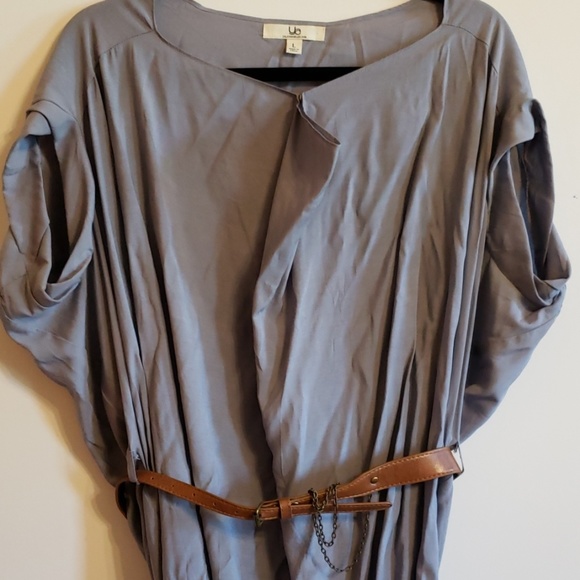 Ya Hi/Low Gray Top...L - Picture 2 of 4